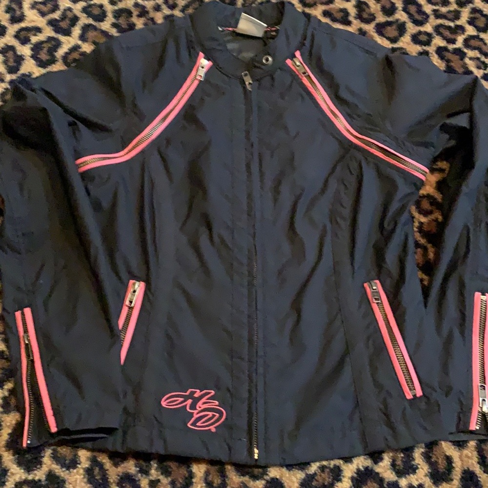 Harley Davidson zipper detail light jacket